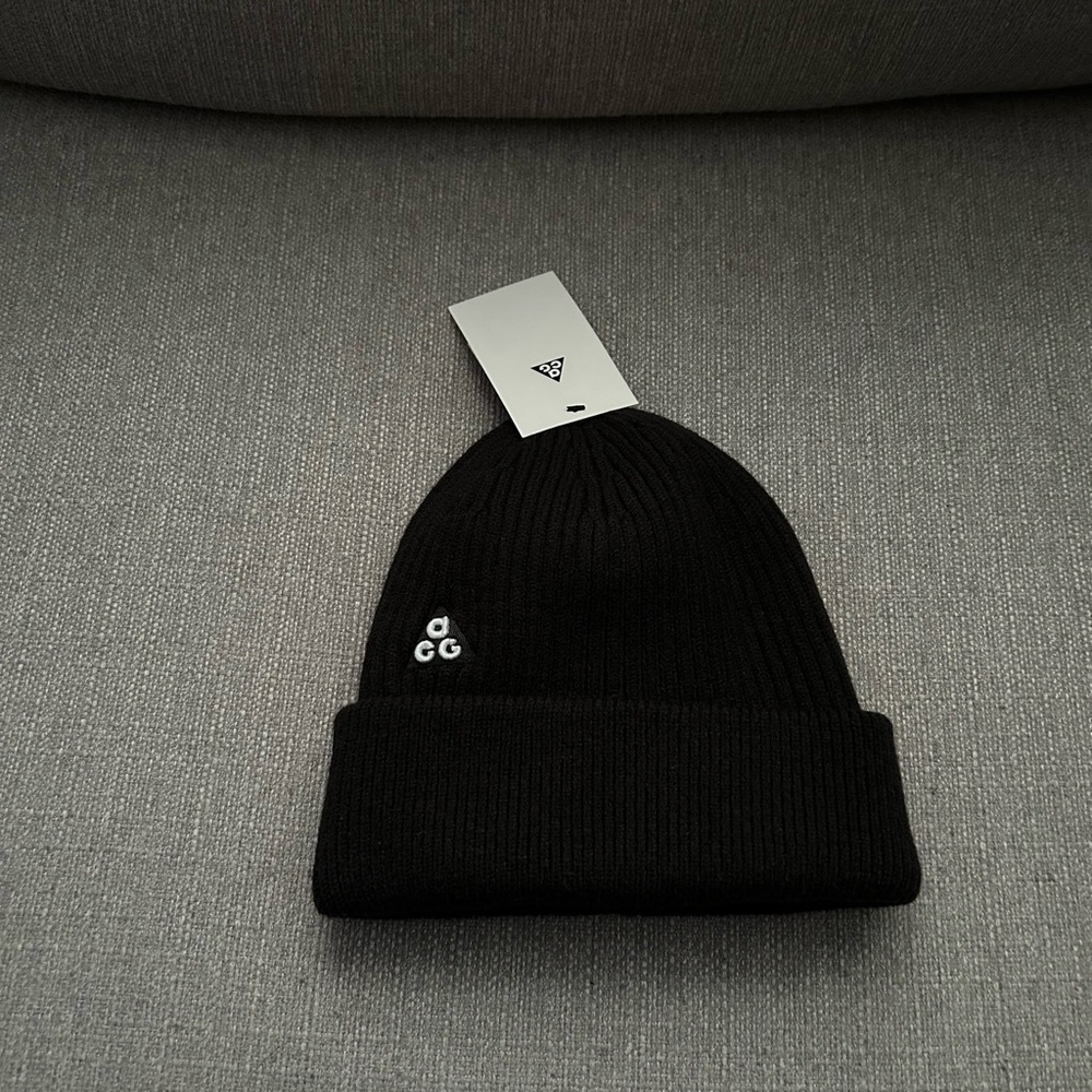 ACG Black Knit Beanie